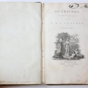 De vrouwen, in 4 zangen. 2e druk. Groningen, Wijbe Wouters, 1819.