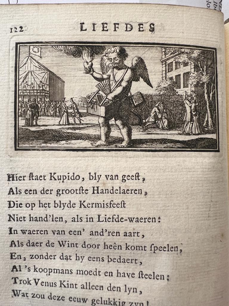 A love story: Eeuwigduurende liefdes almanak by Philomúsus Philokaus (Albertus van Twist) and Philander Mirtillo, 1721