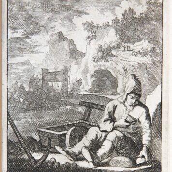 [Antique print, etching] De Bergwerker/The Minor, published ca. 1718.