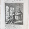 [Antique print, etching] De Bezemmaaker/The Broom Maker, published ca. 1718.
