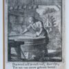 Antique print/originele prent: De Papiermaaker/The Paperer.