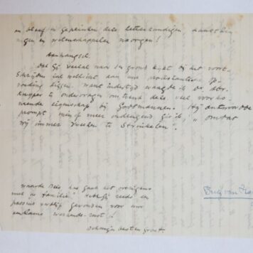 [Manuscript 1857] Brief van H.J. Haverman (1857-1928) aan 'Waarde Mees' (= J. de Meester), d.d. 20-2-1927. Manuscript, 2 pag.