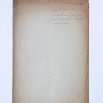 SMIT KLEINE, BEELAERTS V. BLOKLAND--- Toneelstuk 'Een thee-salet' van F. Smit Kleine. 6 pag., gedrukt.