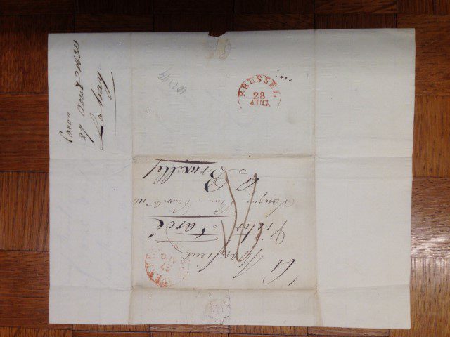 [Manuscript 1830, Caron] Brief van J.F. Caron, Den Haag 1830, aan Victor Tardé te Brussel. 4o, manuscript, 2 p.