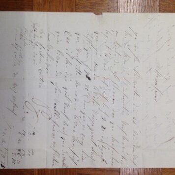 [Manuscript 1830, Caron] Brief van J.F. Caron, Den Haag 1830, aan Victor Tardé te Brussel. 4o, manuscript, 2 p.