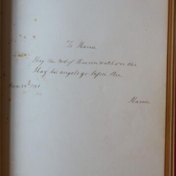 COSTA, DA; TAYLOR; AMERIKA Poëziealbum van de Amerikaanse Mary W. Taylor te Peoria (Illenois) over 1860-1863. 1 deel, manuscript.