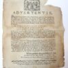 Pamphlet: untitled. ‘Advertentie. Burgemeesteren en Regeerders der Stad Alkmaar geeven by deeze kennisse aan alle Burgers en Ingezeetenen dezer Stad en deszelfs Ressort, dat Hun Ed: Gr: Achtb: ingevolge het Placaat van Hun Ed: Gr: Mog: de Heeren Staaten van Holland en Westvriesland van den 3 April 1793, op de heffing van de Liberale Gift van een hondertste Penning, hebben verzocht en gecommitteerd de Heeren […].