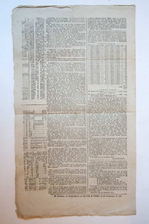 Dordrechtsche courant, 21-12-1813.