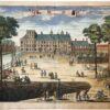 [Antique print, handcolored etching] 't BUITEN-HOF (Buitenhof Den Haag), published ca. 1735.