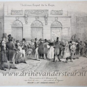 [Satirical print, lithography, The Hague, Den Haag] Representation du 6 Septembre 1838, published 1838.