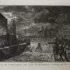 [Antique print, etching and engraving] The flood at Delftshaven in Rotterdam in 1775, published 1776.