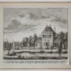 [Antique print, etching] Gesigt van het Stads Tolhuys by Overschie, published ca. 1736