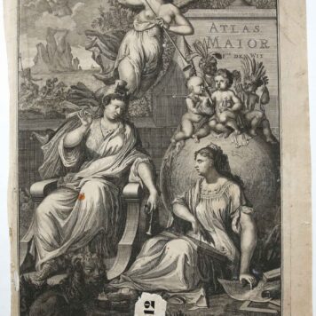 [Antique title page, 1706] Atlas Maior, published ca. 1706, 1 p.