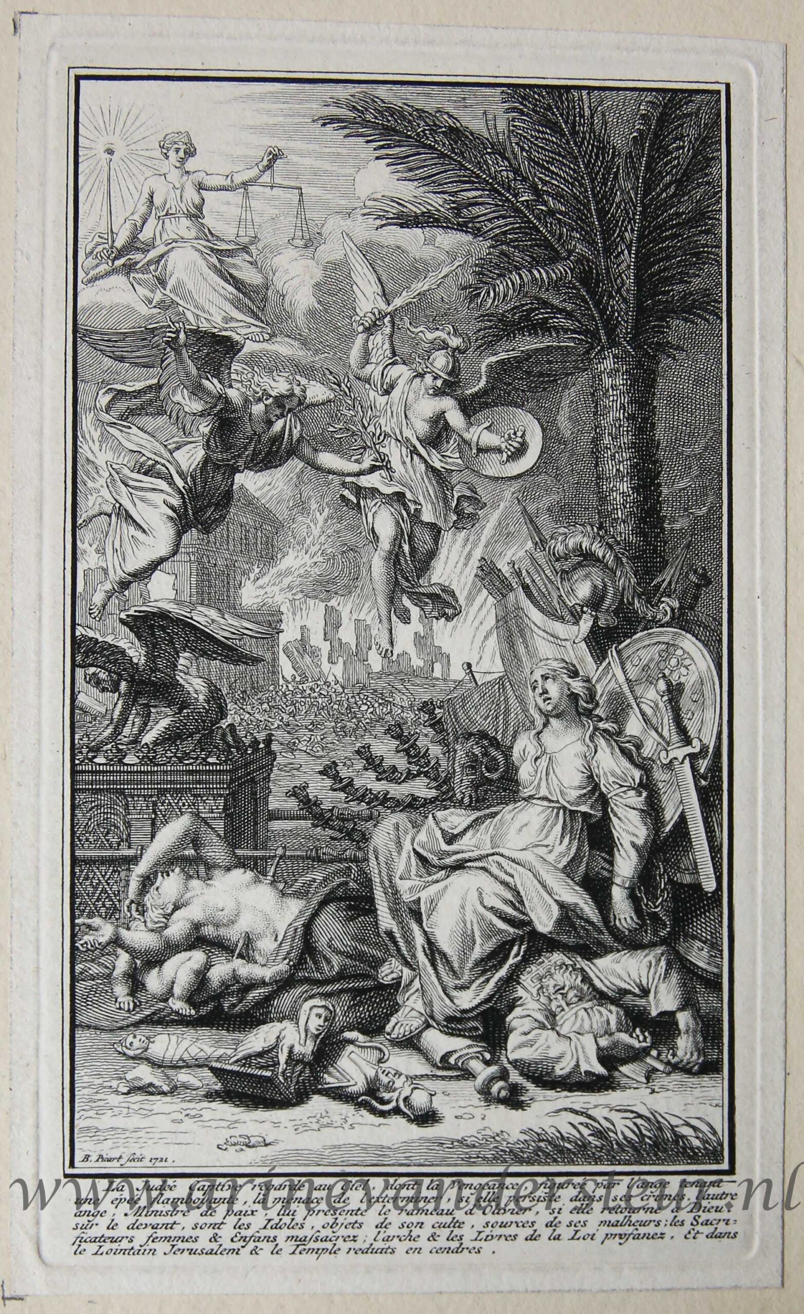 [Antique title page, 1722] Allegorical composition, published 1722, 1 p.
