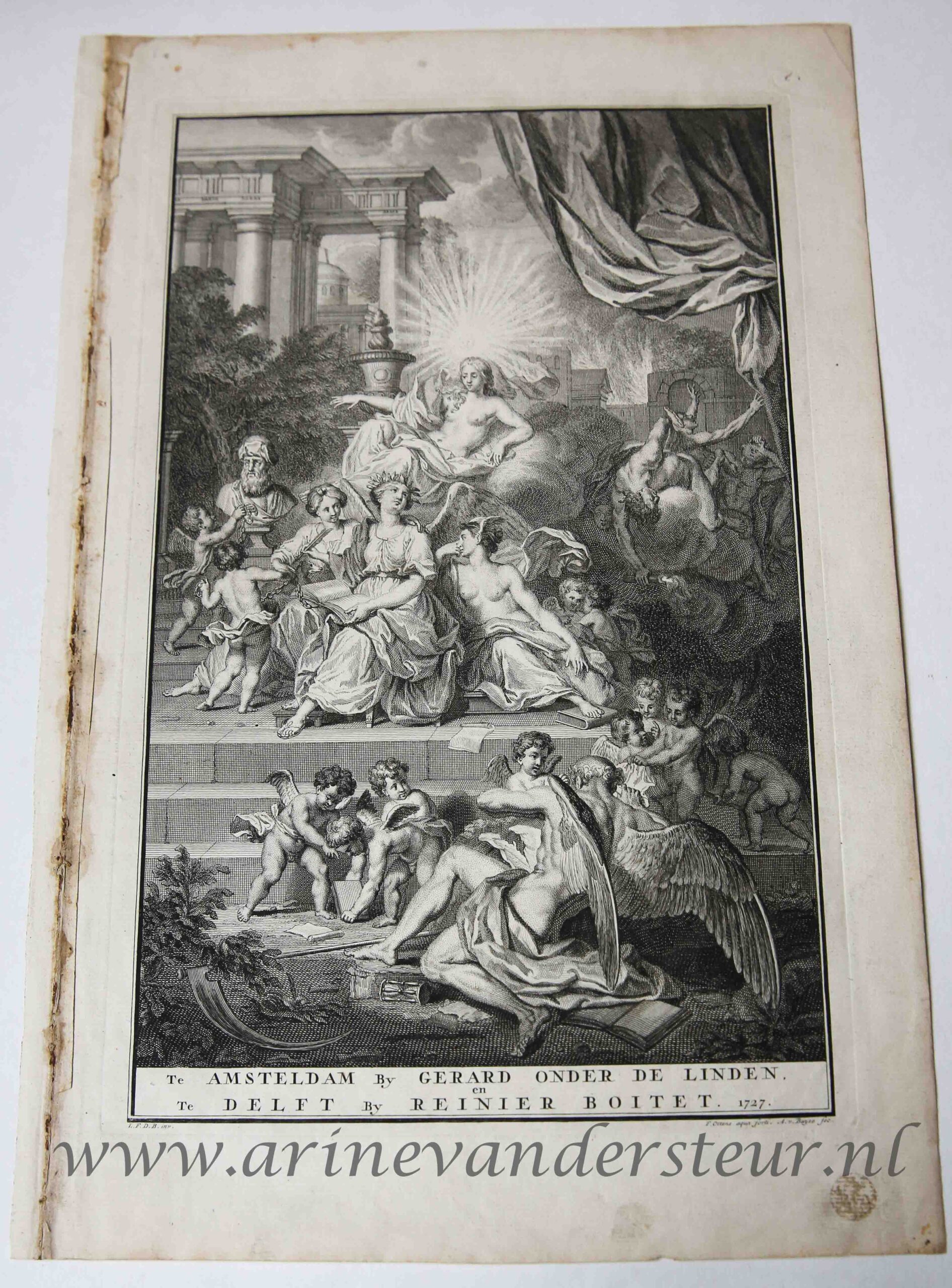 [Antique title page, 1727] Vervolg op Flavius Josephus: of Algemene historie der joodsche naatsie, published 1727, 1 p.