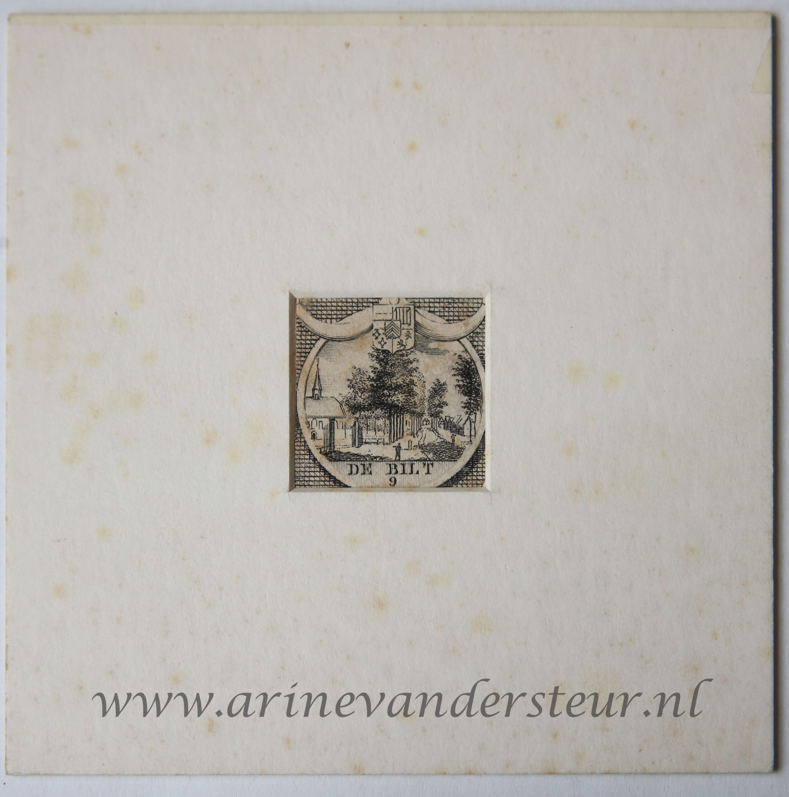 [Bookplate, etching and engraving] De Bilt, published ca. 1750, 1 p.