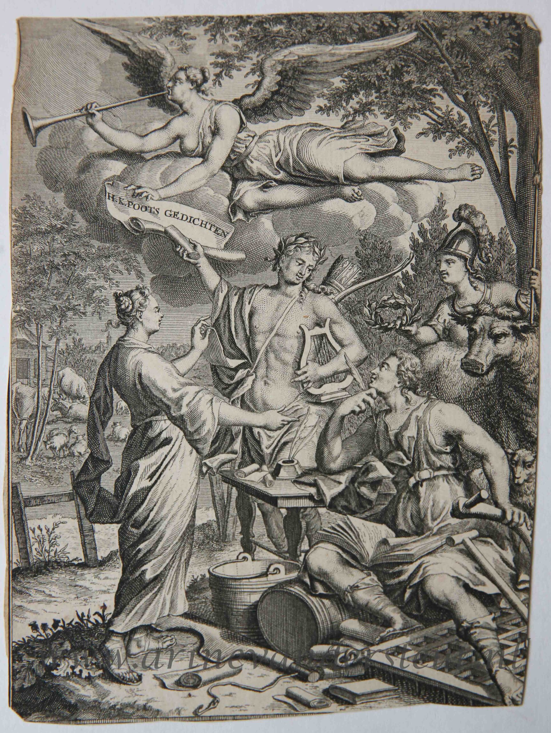 [Antique title page, 1722] GEDICHTEN, published 1722, 1 p.