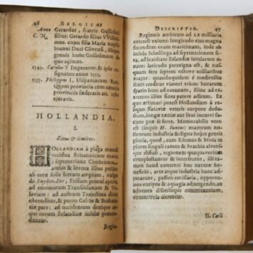 Belgii confoederati respublica: seu Gelriae, Holland, Zeland, Traject, Fris, Transisal, Groning, Chorographica politicaque descriptio. Leiden: Officina Elzeviriana, 1630.