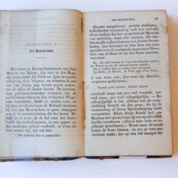 Physiologie van Den Haag, door een Hagenaar, geïllustreerd door H.F.C. ten Kate, ‘s Gravenhage: K. Fuhri, 1843 [gebonden met:] Een achttiende hoofdstuk voor de physiologie van Den Haag, door een’ Hagenaar, ‘s Gravenhage: J.M. van ‘t Haaff, 1843 [en met:] Laatste hoofdstuk voor de ‘Physiologie van den Haag’ door een’ Hagenaar, ‘s Gravenhage: P. Mingelen, 1843 [en met:] De physiologie van Den Haag bekeken door een’ buitenman, Amsterdam: J.C. van Kesteren, 1844 [en met:] De monster-hekelaar, vredel
