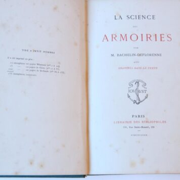 La science des armoiries. Parijs 1880. Geb., geïll., 294 p.