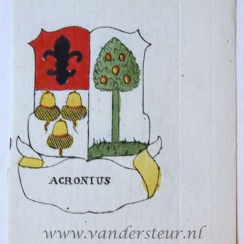 Wapenkaart/Coat of Arms: Acronius