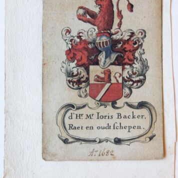 Wapenkaart/Coat of Arms: Backer
