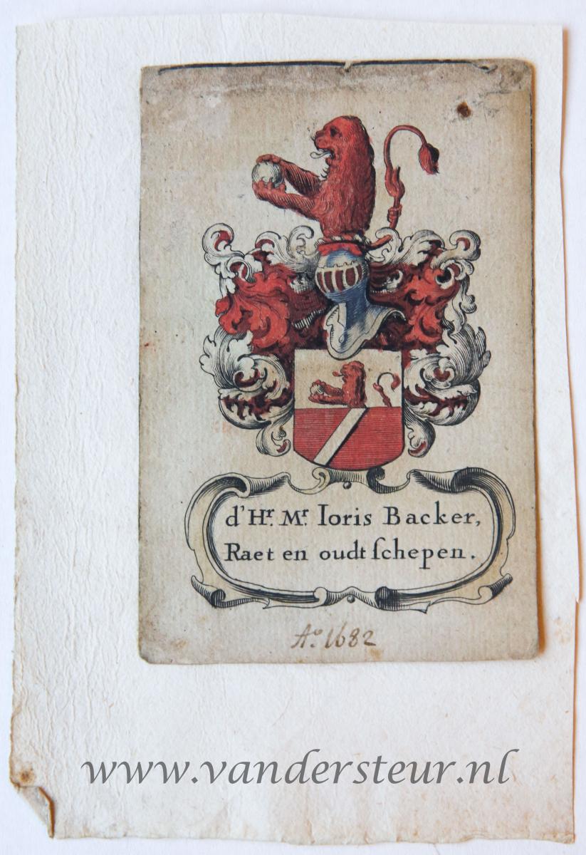 Wapenkaart/Coat of Arms: Backer