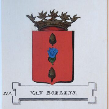 Wapenkaart/Coat of Arms Boelens (Van).