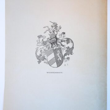 Wapenkaart/Coat of Arms Wustenhoff.