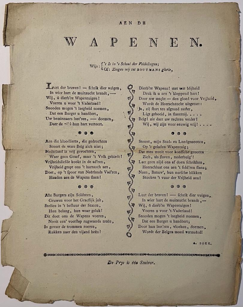Arnoldus Soek Aen de Wapenen 1786