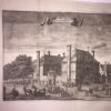 [Antique print, etching] Nieuwe Zydts Heeren Logement in Amsterdam, published ca. 1726.