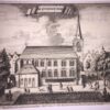 [Antique print, etching] De Engelse Kerk in Amsterdam, published ca. 1726.