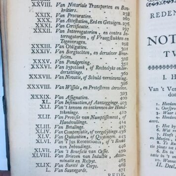 Redenerend vertoog over 't notaris ampt, behelzende eene duidelyke en nette verklaring van deszelfs gronden omtrent veelerleye gevallen in de practyk, alles volgens placaten en costumen dezer landen, 2 parts, second edition, Amsterdam, Ratelband 1736.