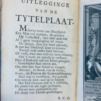 Redenerend vertoog over 't notaris ampt, behelzende eene duidelyke en nette verklaring van deszelfs gronden omtrent veelerleye gevallen in de practyk, alles volgens placaten en costumen dezer landen, 2 parts, second edition, Amsterdam, Ratelband 1736.